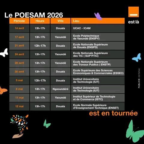 Sessions d'information sur le POESAM 2026 dans les campus