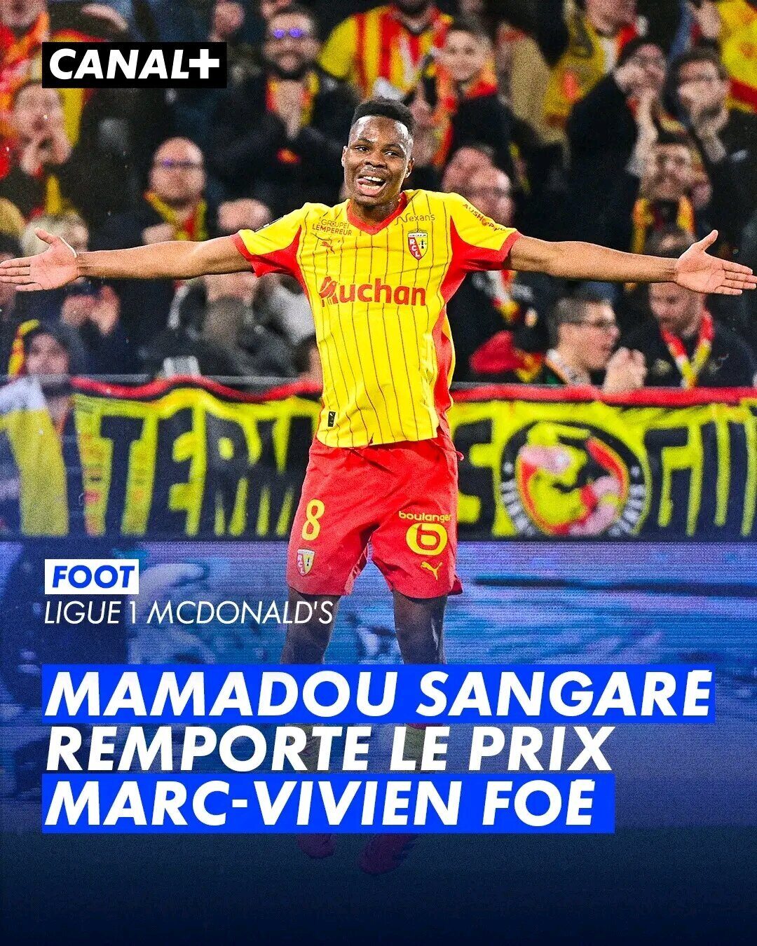 Mamadou Sangaré remporte le prix Marc-Vivien Foé 2026