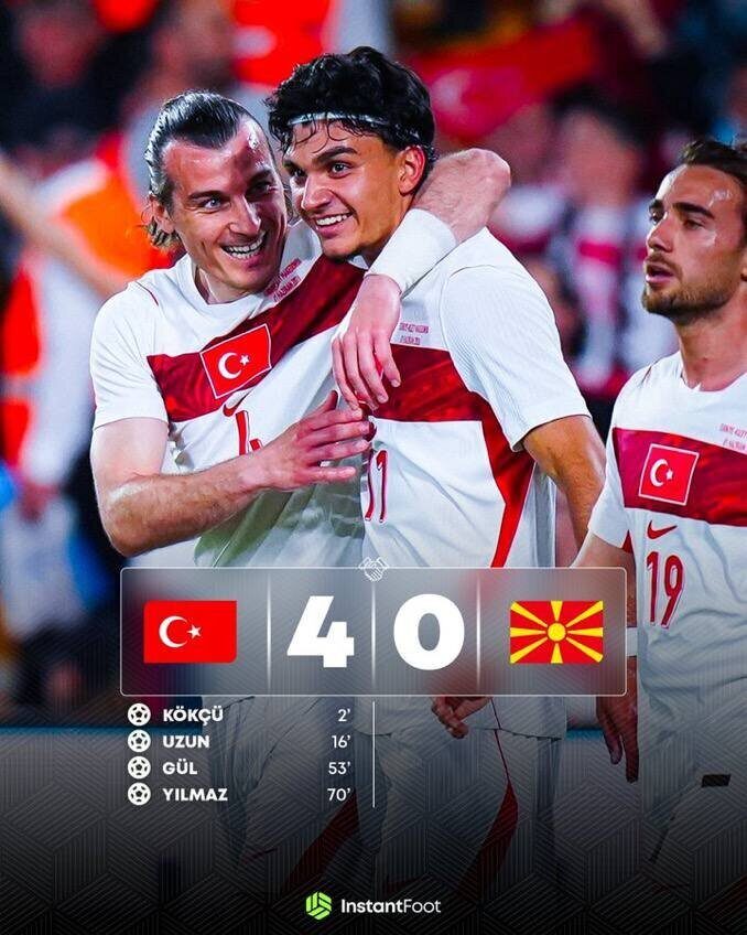 La Turquie écrase la Macédoine du Nord en amical