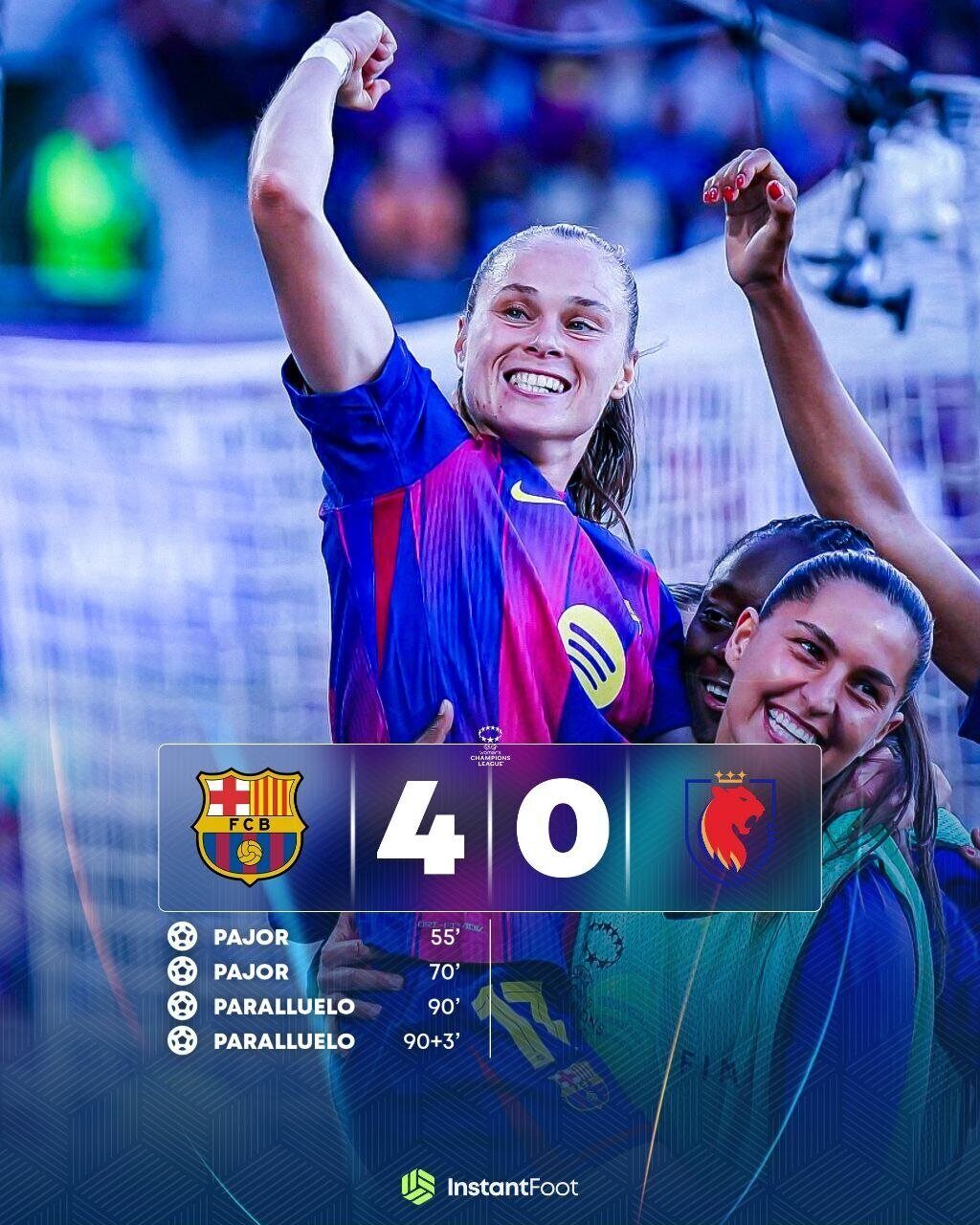Le Barça bat Lyon en finale et remporte la Ligue des champions féminine