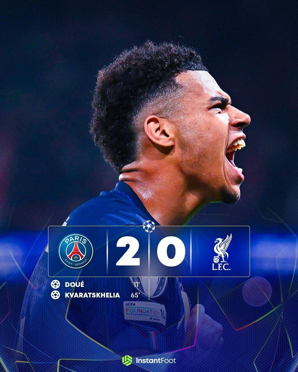 Le PSG bat Liverpool et prend une option sur les demi-finales de Ligue des champions