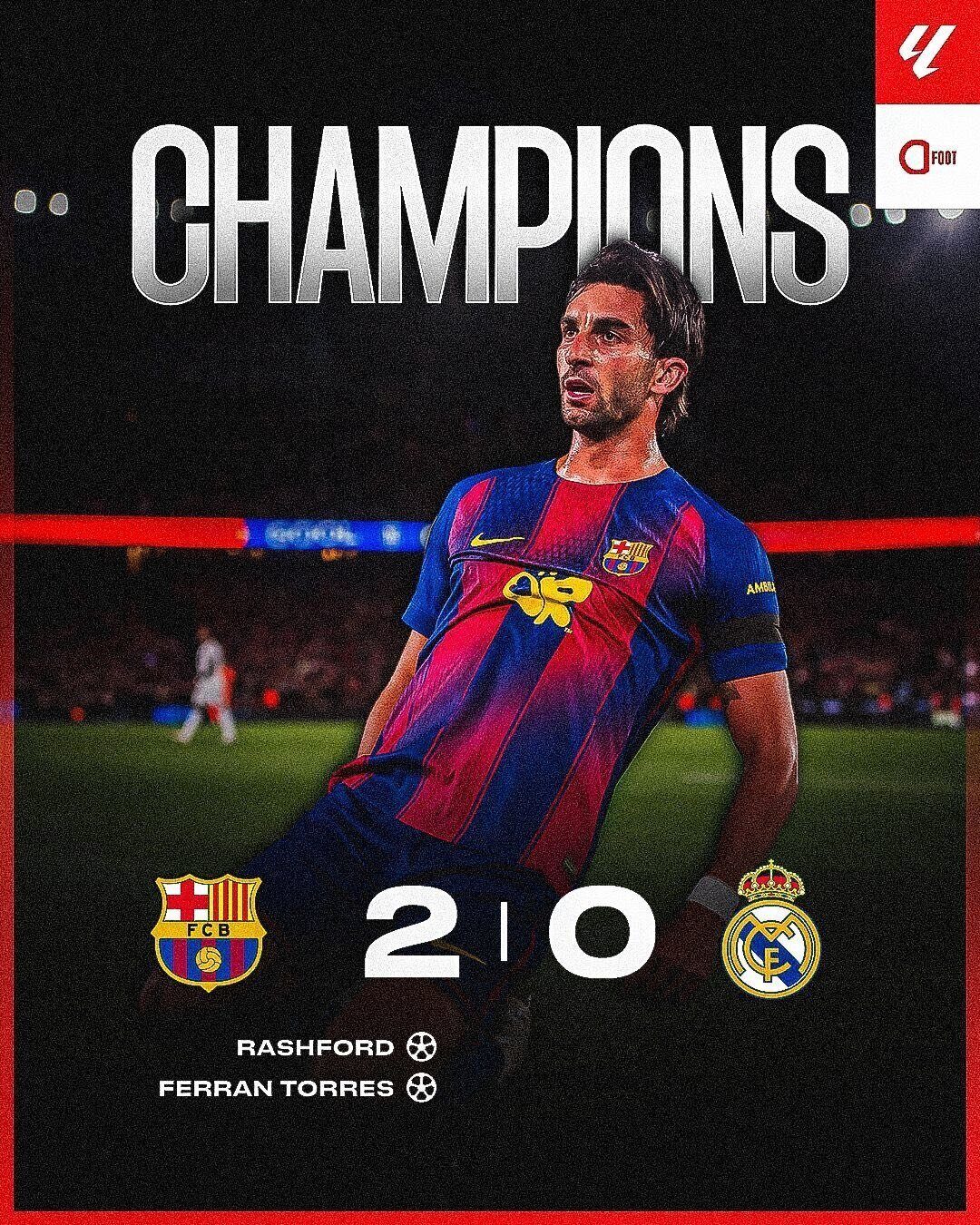 Le Barça sacré champion d'Espagne après sa victoire face au Real
