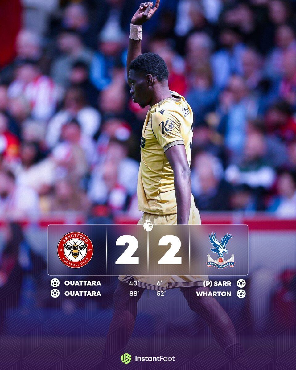 Crystal Palace freine Brentford dans la course à l'Europe