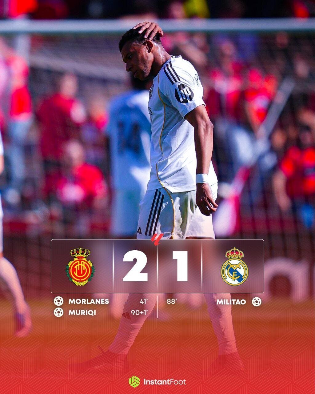 Le Real Madrid s'incline face à Majorque et voit la Liga s'éloigner