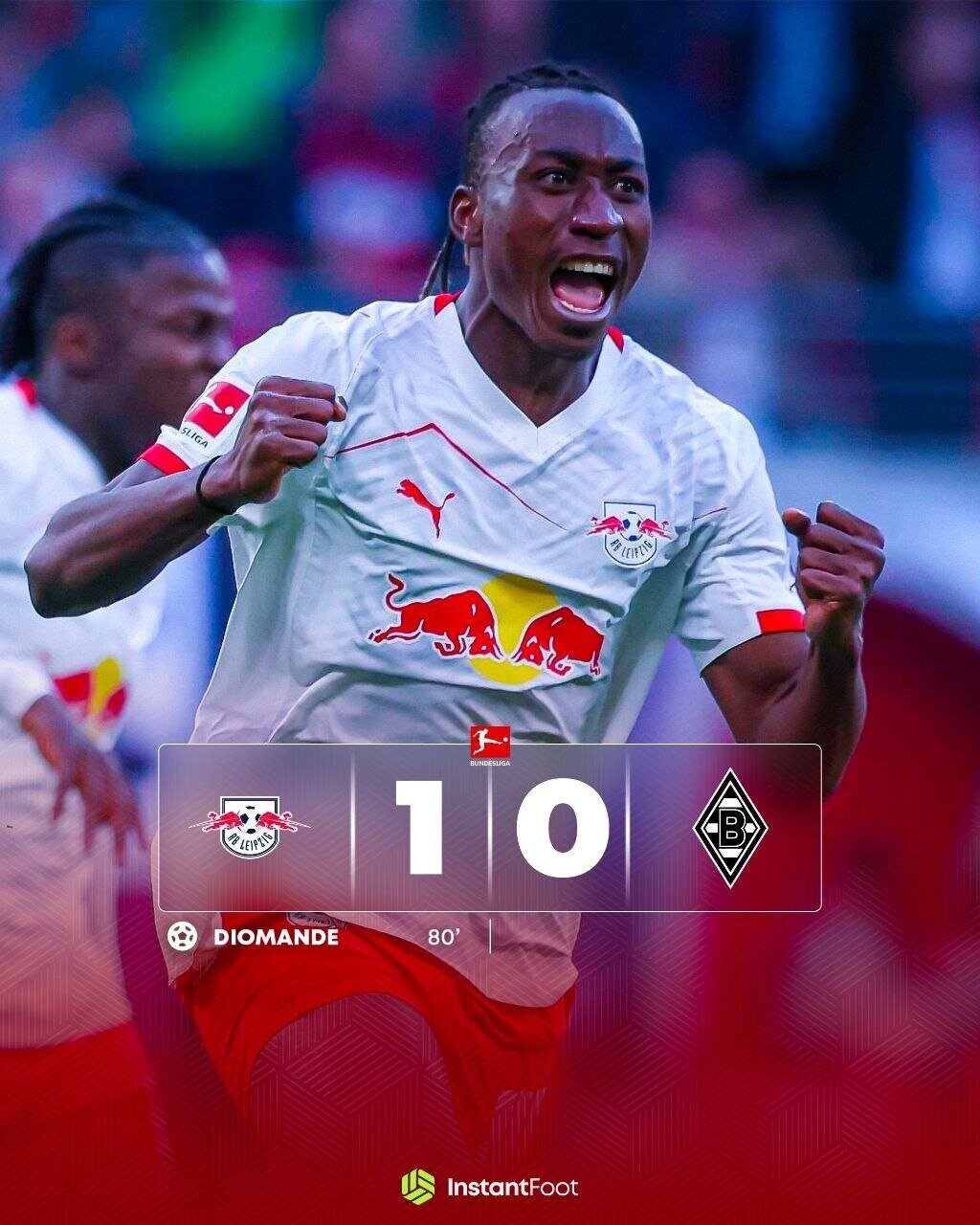 Yan Diomandé offre la victoire à Leipzig face à Gladbach
