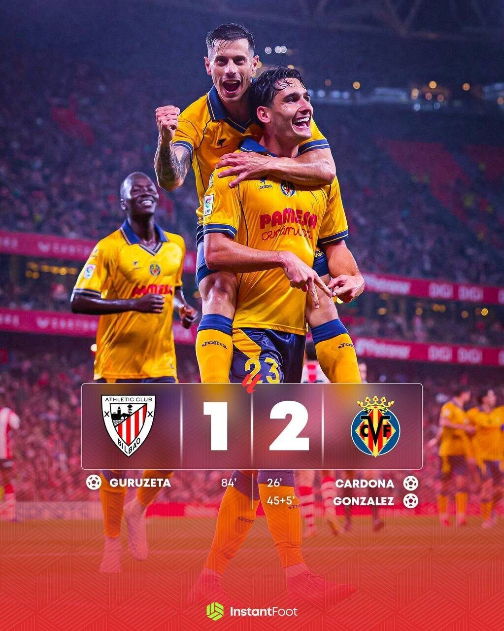 Villarreal bat l'Atlético Club et vise la Ligue des champions