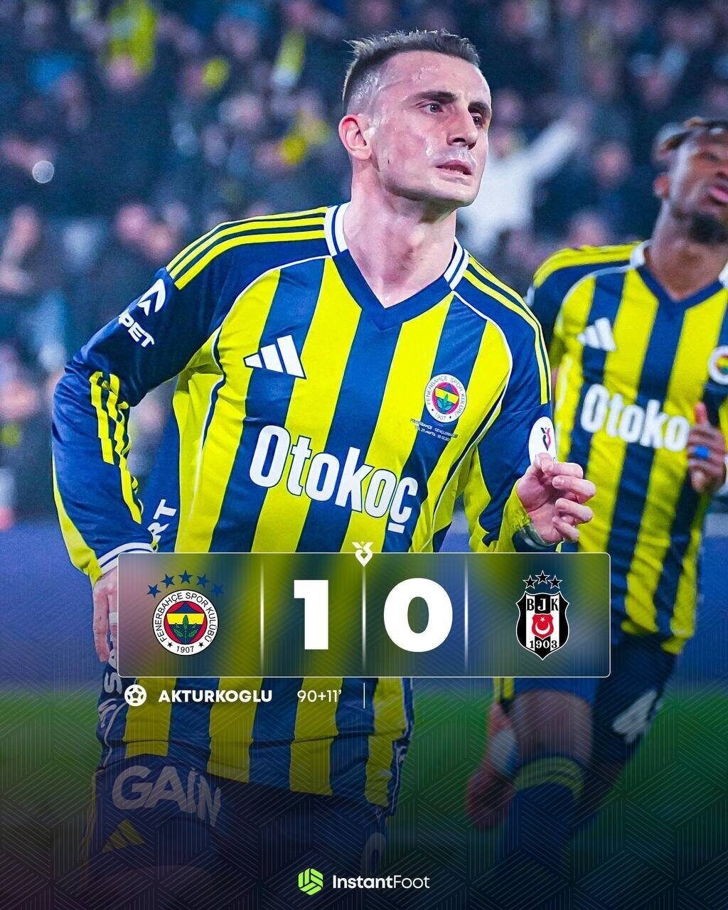 Fenerbahçe arrache la victoire face à Besiktas à la 101e minute