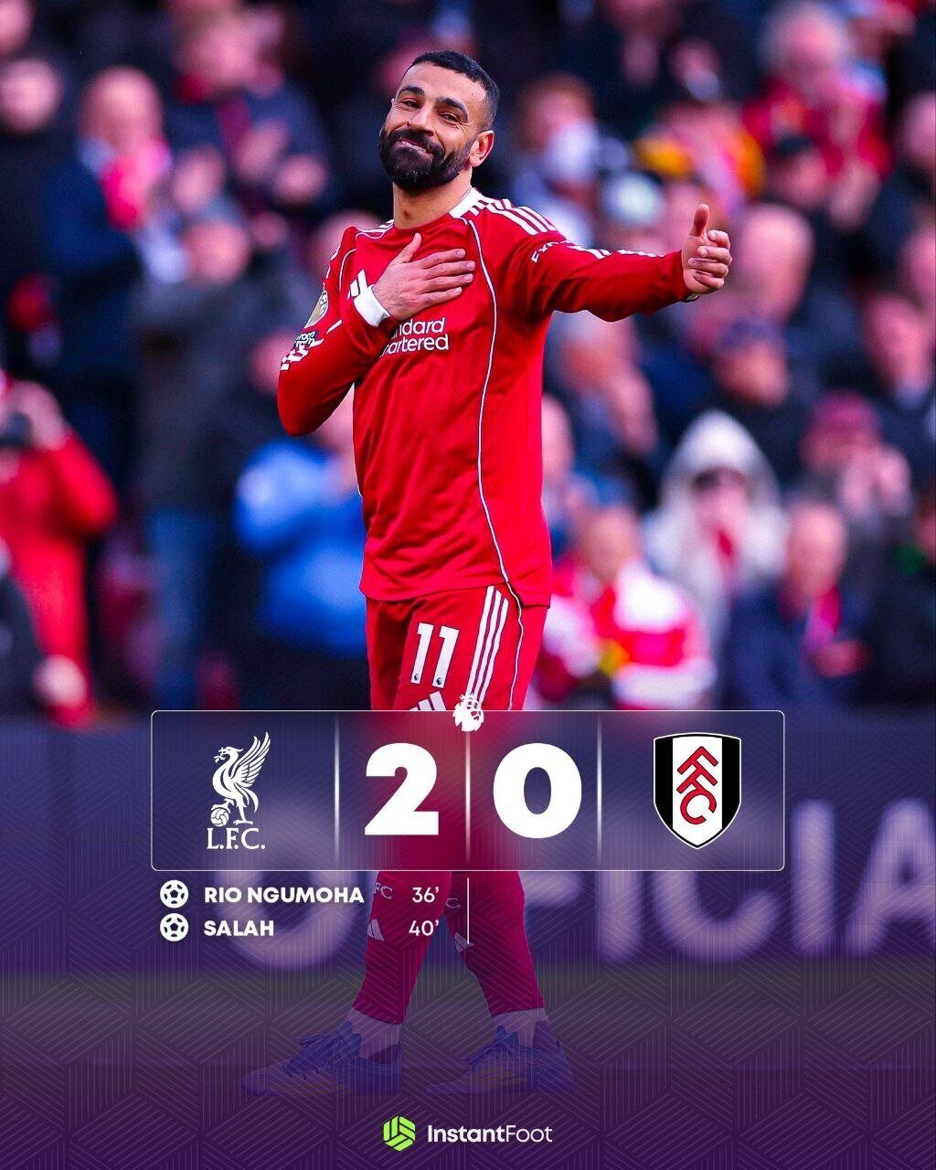 Victoire de Liverpool face à Fulham en Premier League