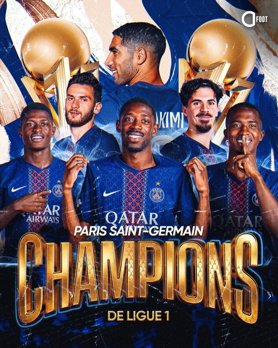 Le PSG sacré champion de France 2025/2026