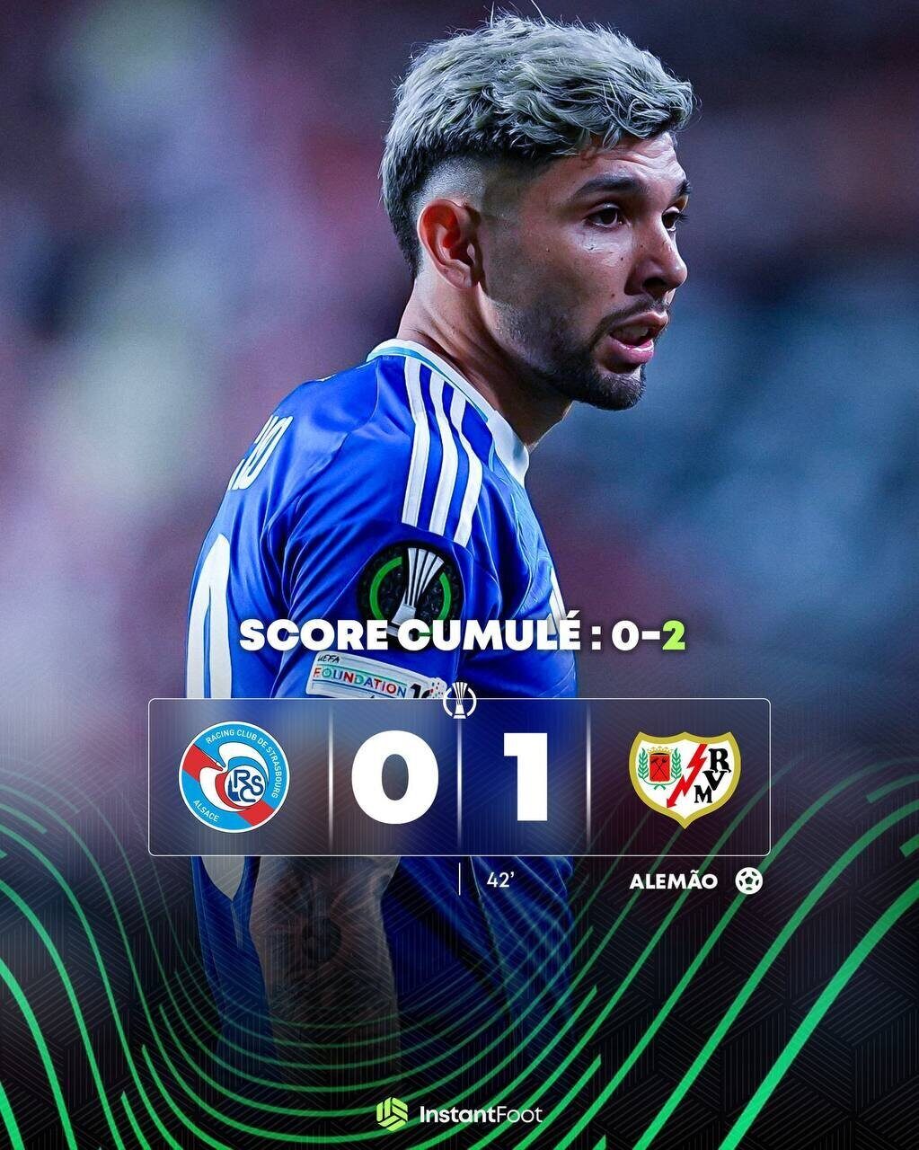 Strasbourg éliminé en demi-finale de Conference League par le Rayo Vallecano