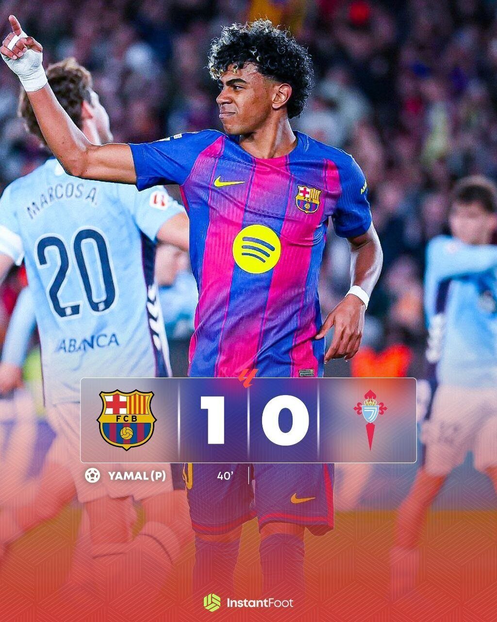Le FC Barcelone bat le Celta Vigo 1-0 grâce à Lamine Yamal