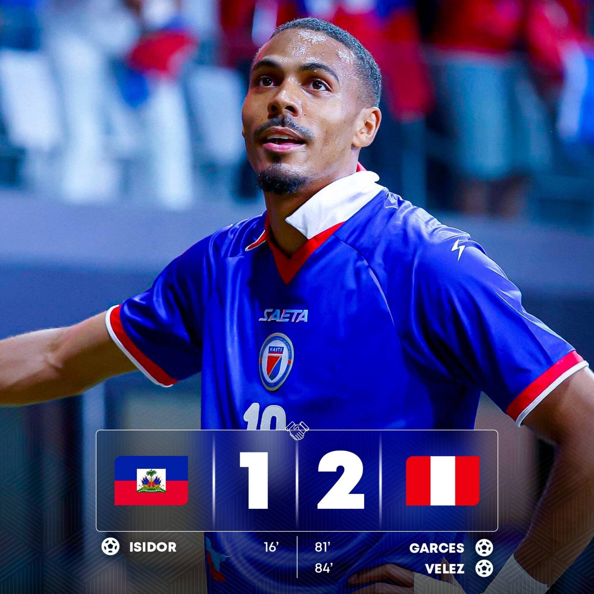 Défaite d'Haïti face au Pérou en amical avant la Coupe du Monde