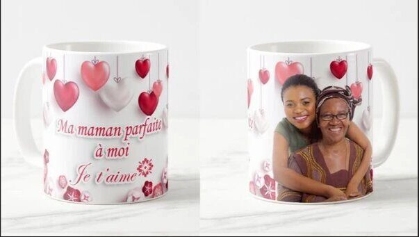 Tasses personnalisées à 4 000 FCFA par DY CUSTOM