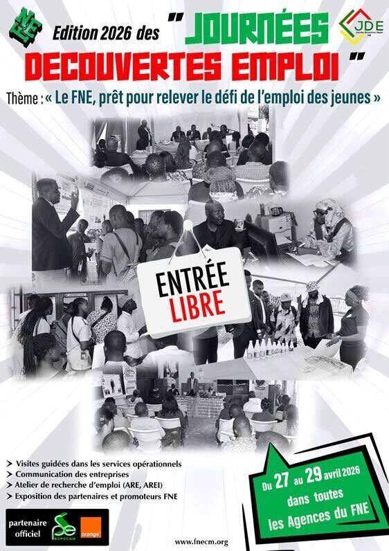 Journées Découvertes Emploi du FNE du 27 au 29 avril 2026