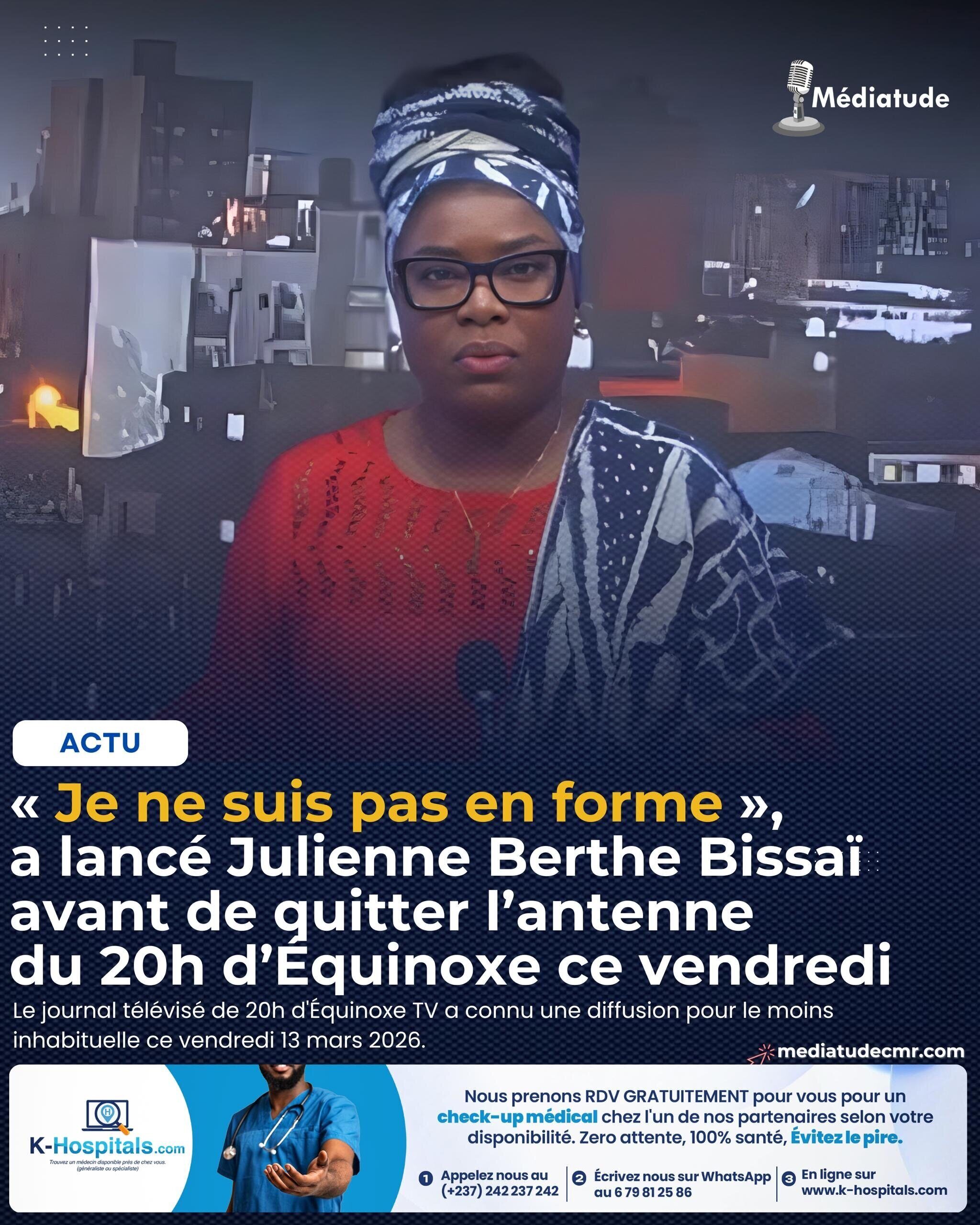 Incident inhabituel au JT de 20h d'Équinoxe TV