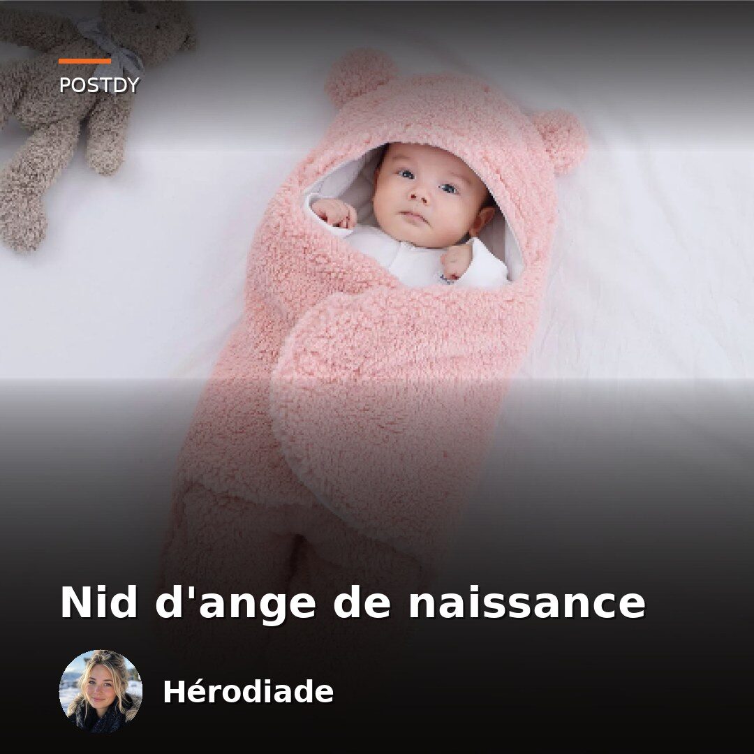 Un nid d'ange pensé pour la sortie de maternité