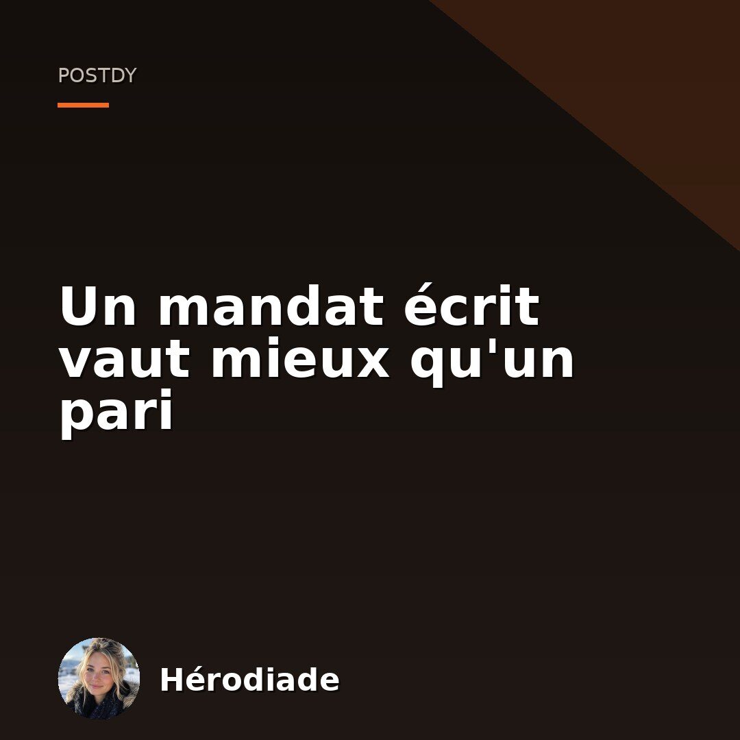 Le déclencheur clair, condition d'une tâche bien confiée